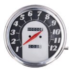 fl speedometer 62 67 electra face black silver 21 mph for harley
