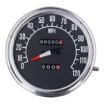 fl speedometer 74 84 face black 11 mph for harley