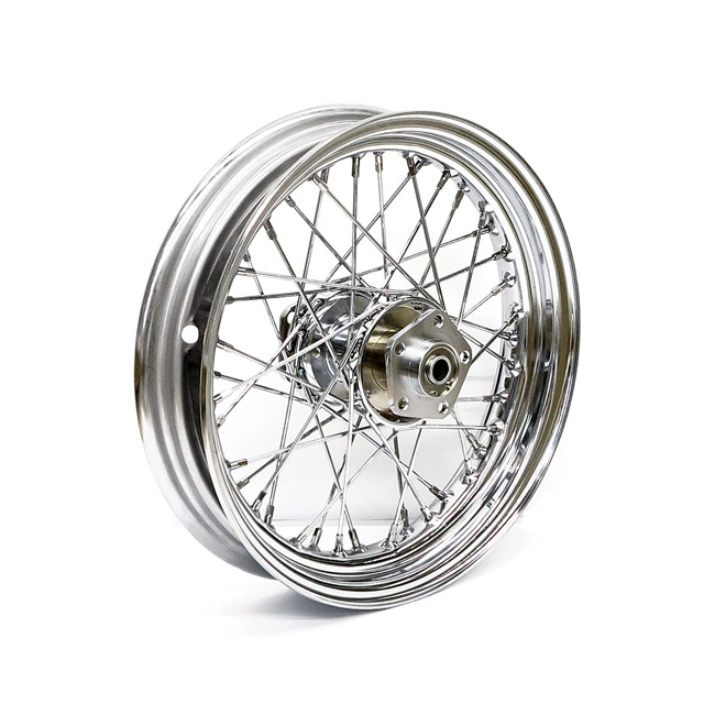 3 00 x 16 dual flange wheel 40 spokes chrome for harley fits front 1973 1984 fl rear 1973 1984 fl 1973 1981 fx