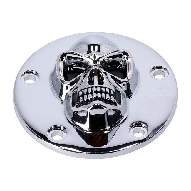 skull point cover 5 hole chrome for harley fits 1999 2017 twin cam