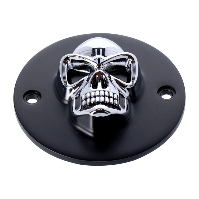 blk chr skull point cvr horizontal for harley fits 1970 1999 b t excl tc