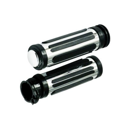 handlebar grip set cushion stripe for harley fits 1996 2022 h d with dual throttle cables excl street