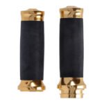 handlebar grip set caliber brass for harley fits 2008 2023 h d with e throttle excl 2023 flhxse 2018 2021 fltrxse ra pan america rh sportster