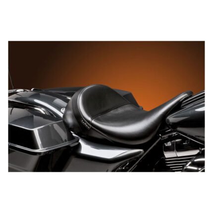 lepera aviator solo seat black smooth for harley fits 2008 2021 touring