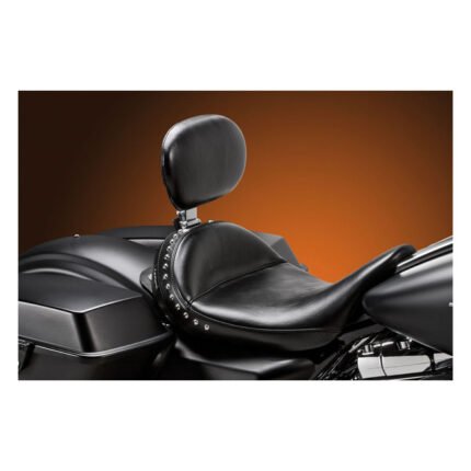 lepera monterey solo seat with rider backrest for harley fits 2008 2023 flt touring
