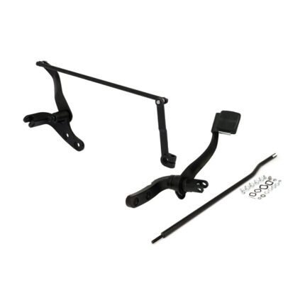 dyna forward control assembly black for harley fits 1991 2017 dyna with mid controls excl 2012 2016 fld switchback most engine guards stock exhaust on 2008 2017 fxdf 2009 2010 fxdfse 2010 2017