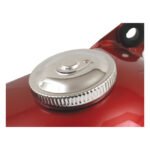 gas cap with lock vented chrome for harley fits 1983 1995 h d excl flt