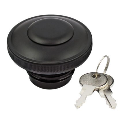 gas cap vented with lock black for harley fits 1983 1995 h d excl flt