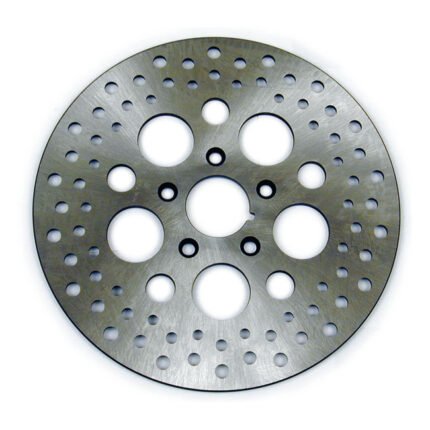 brake rotor stainless drilled 11 5 inch for harley fits 1984 1999 b t tc xl excl xl1200c s