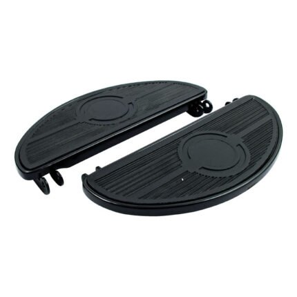 floorboard set oval black for harley fits 1940 up fl wl models