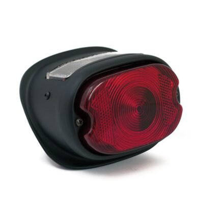 early 55 72 style taillight black for harley fits 1955 1972 fl xl