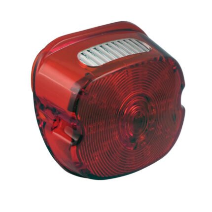 laydown led taillight lens assembly red lens for harley fits 1999 2023 various softail dyna touring with center mounted taillight