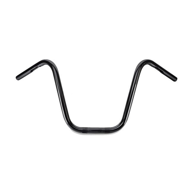 burly 1 narrow apes handlebar black 12 rise for harley fits 1982 2022 h d excl 2008 2022 e throttle 1988 2011 springers with 1 i d risers