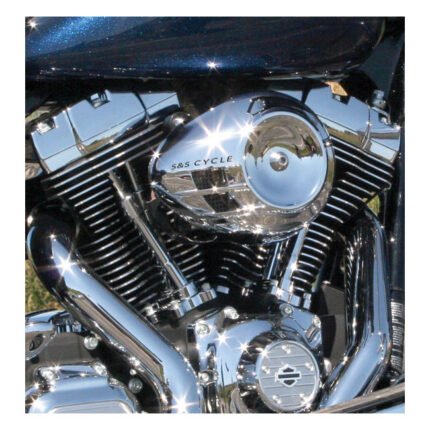 ss stealth air stream air cleaner cover chrome for harley fits ss stealth air cleaners