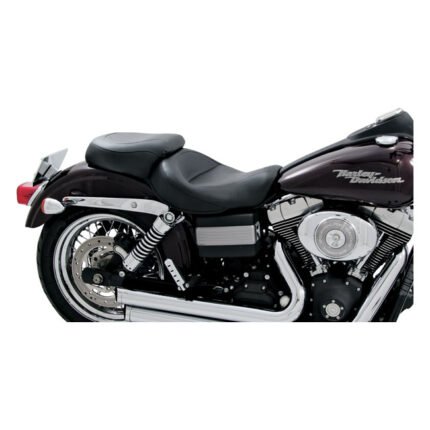 mustang wide touring seat for harley fits 2006 2017 dyna excl 2014 2017 fat bob