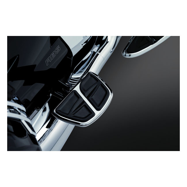 kuryakyn kinetic mini floorboard set chrome for harley