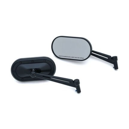 kuryakyn heavy industry mirrors satin black for harley