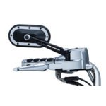 kuryakyn heavy industry mirrors black chrome for harley
