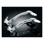 kuryakyn smooth extended brake pedal chrome for harley fits 1987 2017 flst 1997 2007 flt touring