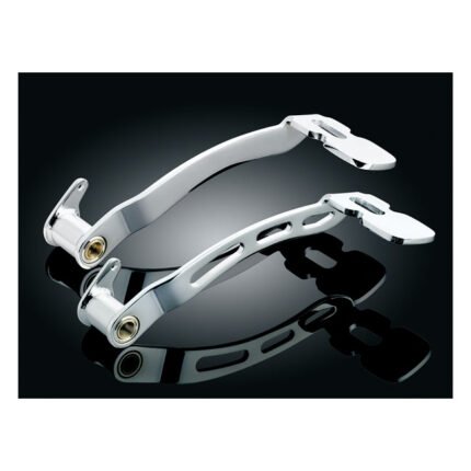 kuryakyn smooth extended brake pedal chrome for harley fits 1987 2017 flst 1997 2007 flt touring