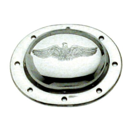 paughco derby cover eagle embossed for harley fits 1936 1964 b t