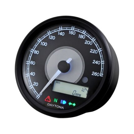 daytona velona 80mm speedometer 260 kmh mph for harley