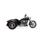 vance hines 4 twin slash round slip on mufflers chrome for harley fits seventeen twenty one flrt freewheeler trike