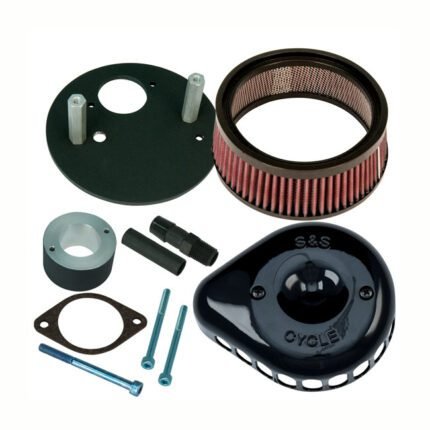 ss mini teardrop stealth air cleaner kit black for harley fits 2015 2020 xg750 500 street