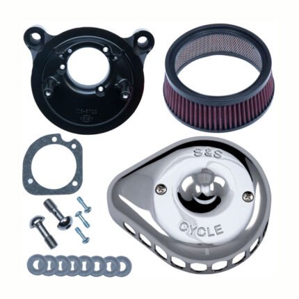 ss mini teardrop stealth air cleaner kit for harley fits 1991 2006 xl with cv carb
