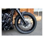 cult werk custom v2 front fender 19 matte black for harley fits 2014 2023 touring