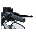 kuryakyn thresher grips satin black for harley fits 1996 2022 h d with dual throttle cables excl street