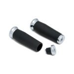 kuryakyn thresher grips 1 chrome for harley fits for 1 2022 handlebars