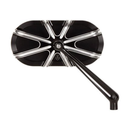 ness 10 gauge caged mirror right hand black for harley fits including hardware for harley indian metric and victory