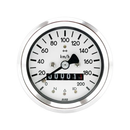 mmb 60mm basic speedometer 200km h chrome for harley fits all bmw 2 valve models