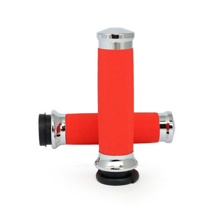 avon custom contour grips chrome orange for harley fits 2008 2023 h d with e throttle excl 2023 flhxse 2018 2021 fltrxse ra pan america rh sportster