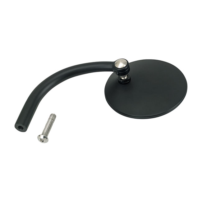 biltwell utility round mirror black ece appr for harley