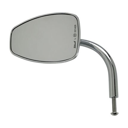 biltwell utility teardrop mirror chrome ece appr for harley