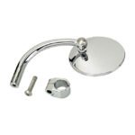 biltwell utility round mirror chrome ece appr for harley 3