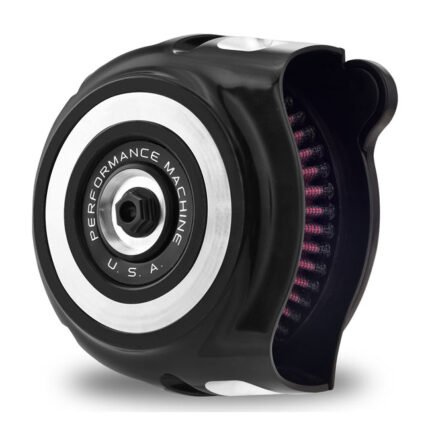 pm vintage air cleaner kit black cc for harley fits 2018 1923 softail 2017 1923 touring excl 2023 flhxse fltrxse 2017 1923 trikes