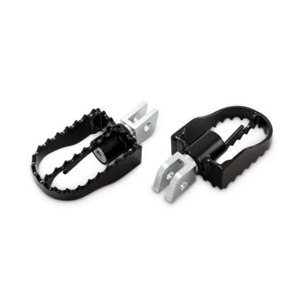 burly mx style rider foot pegs black for harley fits 2018 2023 softail with foot pegs rider triumph thruxton