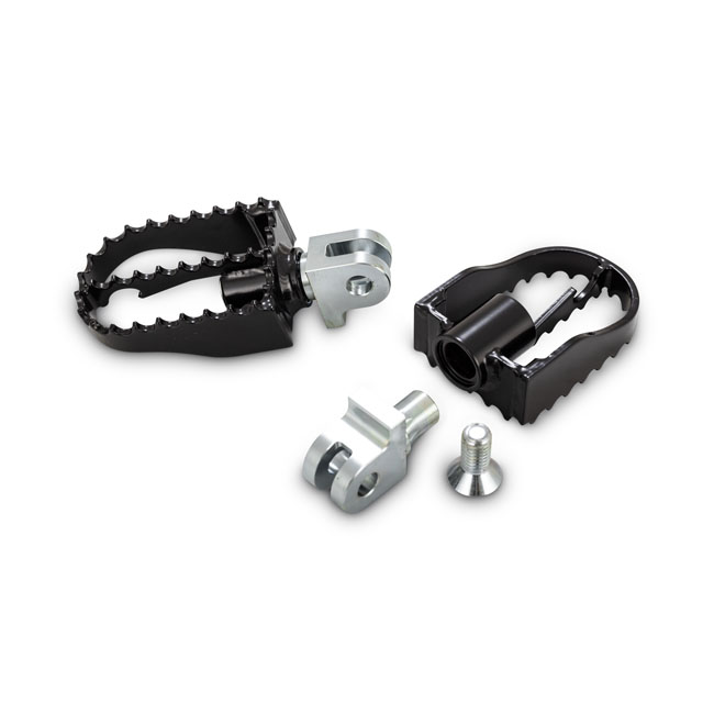 burly mx style rider footpegs for harley fits triumph bonneville scrambler