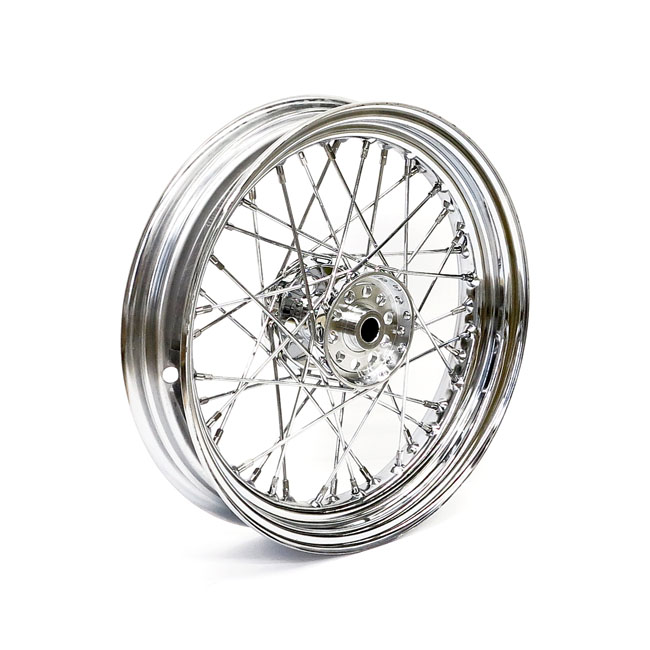 3 00 x 16 wheel 40 spokes chrome for harley fits 1967 1972 fl front and rear 1971 1972 fx rear only