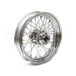 3 00 x 16 front wheel 40 spokes chrome for harley fits 2008 2017 flt flht flhr fltr flhx no abs