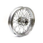 3 00 x 16 front wheel 40 spokes chrome for harley fits 2008 2017 flt flht flhr fltr flhx no abs