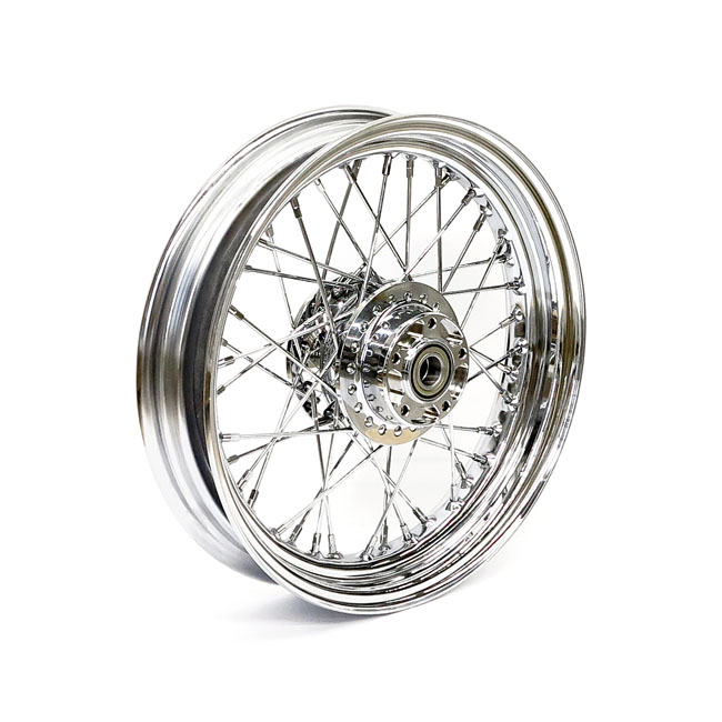 3 00 x 16 front wheel 40 spokes chrome for harley fits 2014 2020 xl1200c x w abs