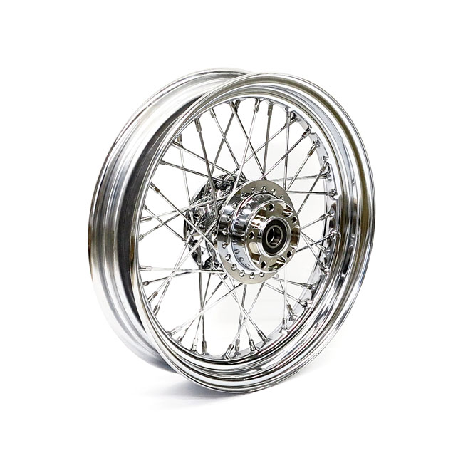 3 00 x 16 front wheel 40 spokes chrome for harley fits 2014 2020 xl 1200c x no abs