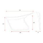 c racer vintage racing side number plates for harley fits universal