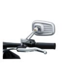 kuryakyn dillinger mirror set silver for harley fits all h d excluding xg street