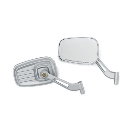 kuryakyn dillinger mirror set silver for harley fits all h d excluding xg street