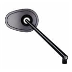 motogadget mo view club xl glassless mirror black for harley fits universal